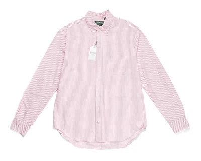 Gitman Vintage $265 NWT Berry Stripe 100% Cotton Button Down Oxford Shirt XL - Image 1 of 4