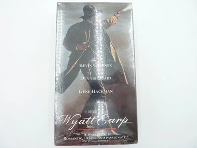 Wyatt Earp VHS 1994 2 Tape Set New Sealed Western Kevin Costner watermark - Image 1 of 4