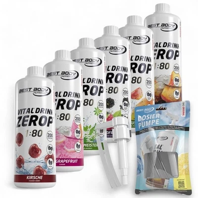 Best Body Nutrition Low Carb Vital Drink Getränkesirup ohne od mit Dosierspender - Bild 1 von 2