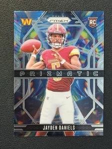 2024 Panini Prizm Jayden Daniels Prizmatic Rookie RC Commanders - Picture 1 of 2
