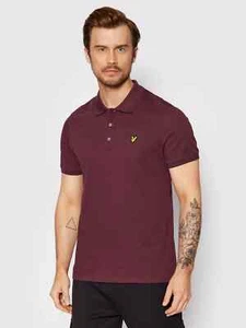 Polo lyle & scott Man 2025 SP400VOG Cotone Manica Corta PLAIN SHIRT BURGUNDY 75€ - Imagen 1 de 4