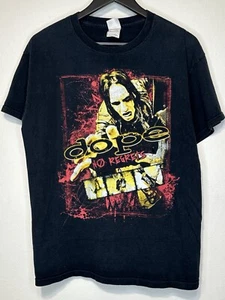 Dope No Regrets 2009 Tour T Shirt Size L Black Band Metal Rock Y2K - Picture 1 of 16
