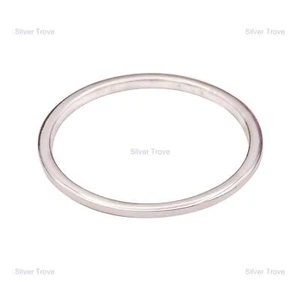 Anillo banda joyería artesanal de plata de ley 925 tamaño - Imagen 1 de 5