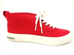 SEAVEES Sneaker Größe 8 LEGEND 90 Kirschrot Baumwolle Canvas Mittelhohe Freizeitschuhe - Bild 1 von 11