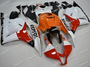 Fit for 2009-2012 CBR600RR Orange White ABS Injection Mold Bodywork Fairing Kit - Picture 1 of 9