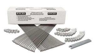 Excel Front Spoke/Nipple Set For (w/ wrench) - 9 Gauge / 36 Qty - Silver - Picture 1 of 1