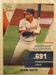 2021 TOPPS #SS-11 JUAN SOTO SIGNIFICANT STATISTICS PLATINUM PARALLEL 23/70