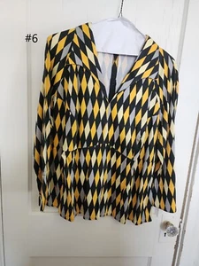 Pinup Mädchen Kleidung Lauren Top Harlekin 4x - Bild 1 von 4