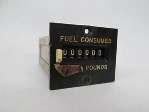 Vtg Aviation Indicator Pennyflow Consolidated Fuel Flow Totalizer DSF 1546-1 - Picture 1 of 3