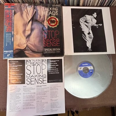 TALKING HEADS Stop Making Sense JAPAN Laser Disc LD SM078-3022 w/ OBI + POSTER A - Image 1 of 4