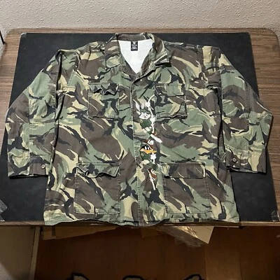 Looney Tunes Camo Jacket Vintage Army Camouflage 1990s Warner Bros 90s hip hop - Image 1 of 4