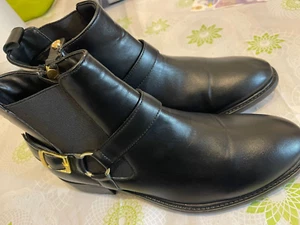 Carlton London Damen Schuh Schwarzer Lederkeil Chelsea Stiefeletten Größe 6 - Bild 1 von 6