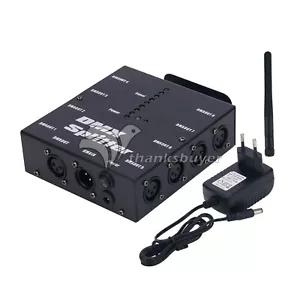 DMX Splitter Signal Amplifier 8-Channel Wireless DMX512 Signal Splitter + Power - Picture 1 of 7