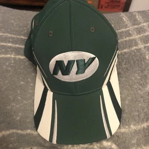 New York Jets Hat Cap NFL Reebok On East Fitted Stretch Hat One Size - Picture 1 of 4