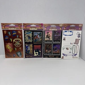 harry potter sorcerers stone Stickers Sheet Lot X4 Sealed Plaid All Night Media - Picture 1 of 9