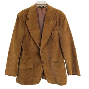 Vtg Beall's Corduroy Mens Blazer Sport Coat Jacket R-40 Brown - Bild 1 von 8
