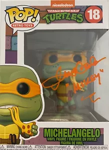 Townsend ColemanGENINE Signed TMNT Michelangelo Beckett Authenticated Funko 18 - Picture 1 of 1