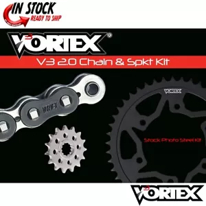 Yamaha FZ09 15-17 Vortex 525 Chain and Sprocket Kit 16-45 Tooth CK6453 - Picture 1 of 6