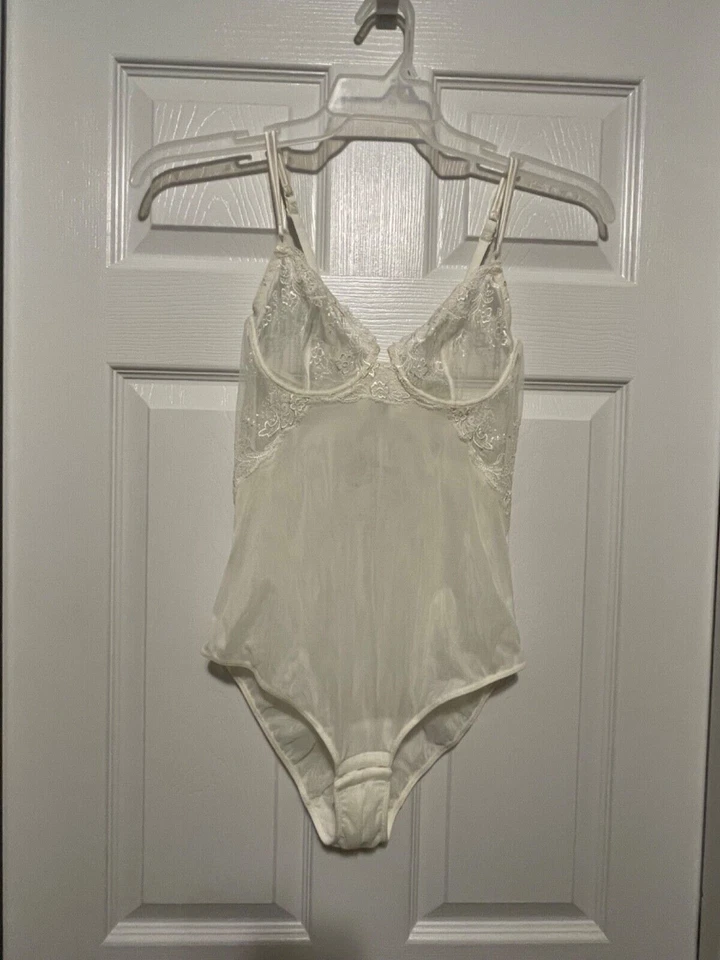 Body La Perla Primula 34B S peluche marfil copas transparentes Foto 1 de 2