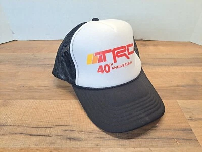 TRD 40th Anniversary Logo Toyota Vintage Trucker Style Baseball Cap Hat RARE - Image 1 of 4