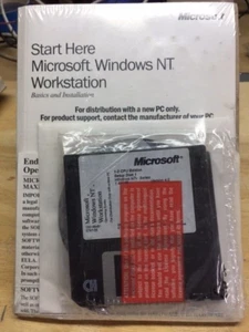 BRAND NEW / FACTORY SEALED- OEM Microsoft Windows NT 4.0 Workstation - Picture 1 of 2
