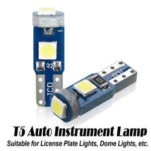 10X T5 Led Bulb Car Lights License Lamp Mini 3smd Light Lighting Auto Dashboard - Picture 1 of 16