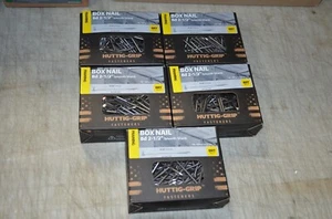 5 x 1 Pfund Huttig-Grip 8D 2-1/2 Zoll Rahmen Box Nägel, glatter Schaft HGN8BX1 - Bild 1 von 2