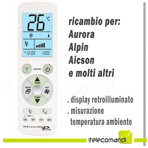 MANDO A DISTANCIA AIRE ACONDICIONADO Aurora Alpin Aicson - Imagen 1 de 1