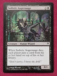 Magic The Gathering DUEL DECKS JACE VS VRASKA SADISTIC AUGERMAGE black card MTG - Picture 1 of 2