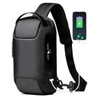 Anti Theft Sling Bag Waterproof Chest Bag Crossbody Backpack W Usb Charge Port
