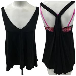 Canotta Lululemon Breath & Flow Swing a strati taglia 4 giardino segreto floreale nera - Foto 1 di 14