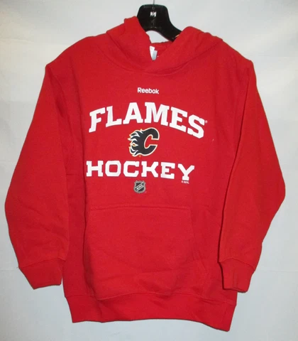 Calgary Flames YOUTH Hooded Sweatshirt  Red Cover
