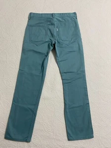 Levis Jeans Men's 100% Cotton Size W30 L30 Straight Leg Green #2413 - Picture 1 of 8