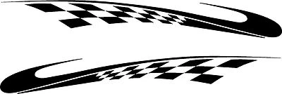 Calcomanías tribales bandera a cuadros vehículo coche camión vinilo barco gráficos pegatinas 72"  Foto 1 de 3