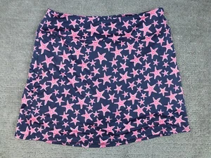 Golftini Shorts Womens Shooting Stars Navy & Pink Golf Skirt Shorts NWT Medium - Picture 1 of 8