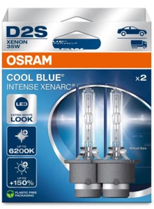 2x D2S OSRAM COOL BLUE NUOVO 2025 LED LOOK 6200K 35W P32d-2 XENARC - Foto 1 di 3