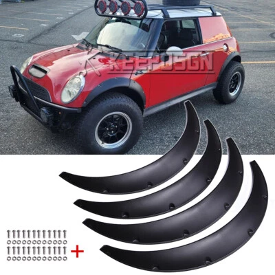 35" Fender Flares Wheel Arches Matte Widebody For Mini Cooper S R50 R52 R55 R58 - Image 1 of 4