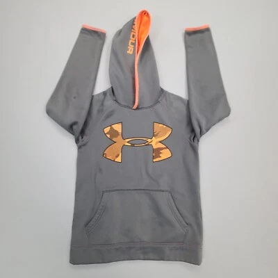 Under Armour Suéter Niños Gris Medio Sudadera con Capucha Exterior Cómodo Niños Foto 1 de 4