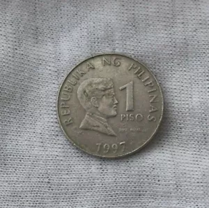 1997 Philippines 1 Piso Circulated - Picture 1 of 2