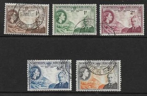 N.RHODESIA, QE11, 1953 RHODES CENTENARY  SG 54-58, FINE USED SET 5, CAT £12.50 - Picture 1 of 1