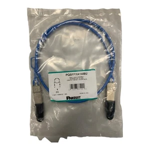 NEW Panduit QSFP+ 40Gig QSFP+ Cable Assembly - PQSFPXA1MBU - Picture 1 of 2