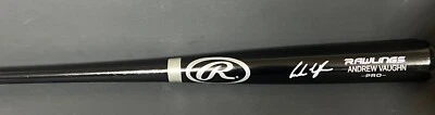 Andrew Vaughn Chicago White Sox Signed Bat Beckett Witness Hologram Black - Image 1 of 3