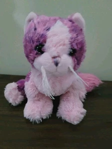 Ganz Webkinz Purple Pink Pom Pom Kitty Plush Stuffed Toy HM444 No Code - Picture 1 of 6