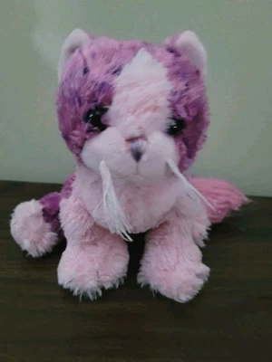 Ganz Webkinz Purple Pink Pom Pom Kitty Plush Stuffed Toy HM444 No Code - Image 1 of 4