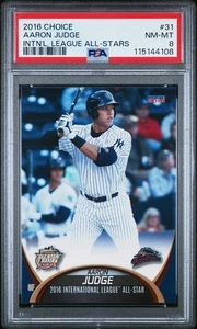 2016 Choice International League All-Stars Aaron Judge #31 (RC) PSA 8 - LOW POP - Picture 1 of 3