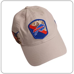 Buffalo Bills New Era 2023 Salute to Service 9TWENTY Adjustable Hat Beige - Picture 1 of 5