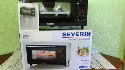 SEVERIN TO 2052 Toastofen silber schwarz 9l 800W Timer gebraucht OVP Anleitung - Bild 1 von 4