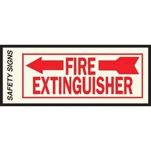 Hy-Ko Vinyl Sign, Fire Extinguisher with  Left FE-2L Hy-Ko FE-2L 029069111175 - Picture 1 of 1