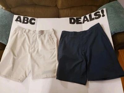 Pantalones cortos de golf Grand Slam - para hombre talla 36, marfil, azul marino lote de dos Foto 1 de 4