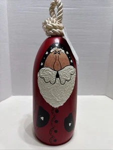 Boya de Papá Noel pintada a mano por Susan Price pieza de arte artesanal de decoración de Navidad - Imagen 1 de 5
